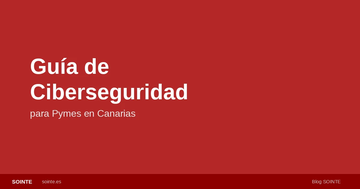 Guía de ciberseguridad para pymes en Canarias