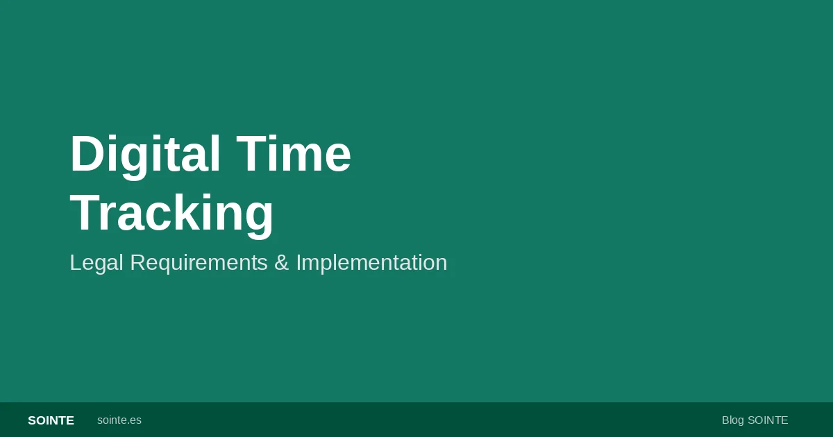 Digital time tracking and working hours management for businesses
