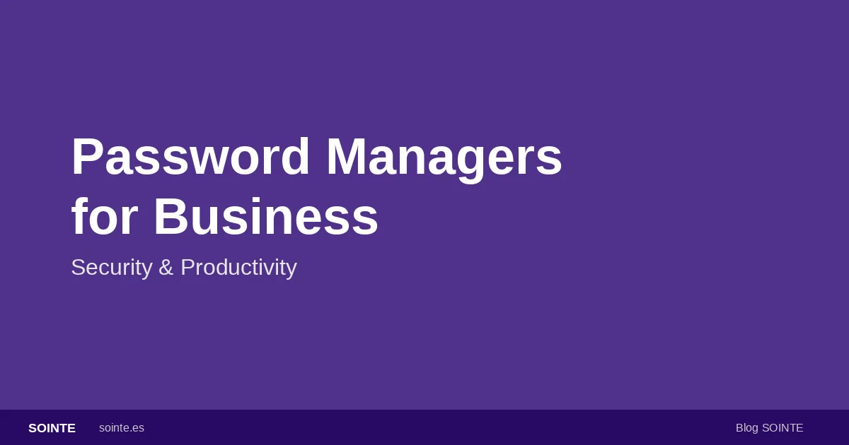 Password managers for businesses